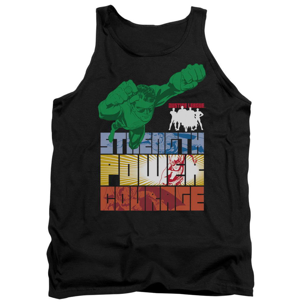 JLA/HEROIC QUALITIES - ADULT TANK - BLACK