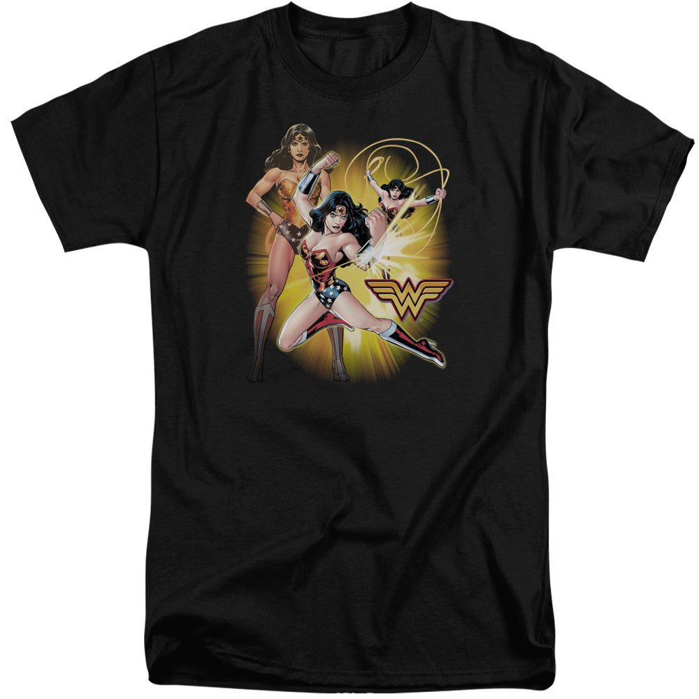 JLA/WONDER WOMAN - S/S ADULT TALL 18/1 - BLACK