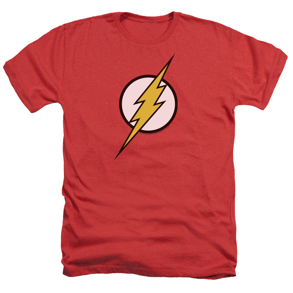 JLA/FLASH LOGO - ADULT HEATHER - RED