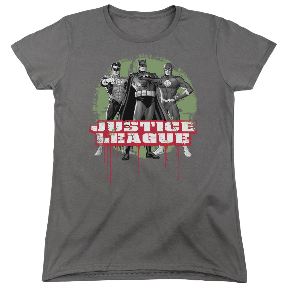 JLA/JLA TRIO - S/S WOMENS TEE - CHARCOAL