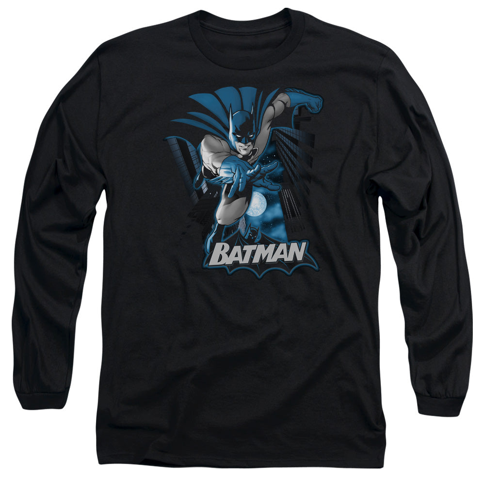 JLA/BATMAN BLUE & GRAY - L/S ADULT 18/1 - BLACK