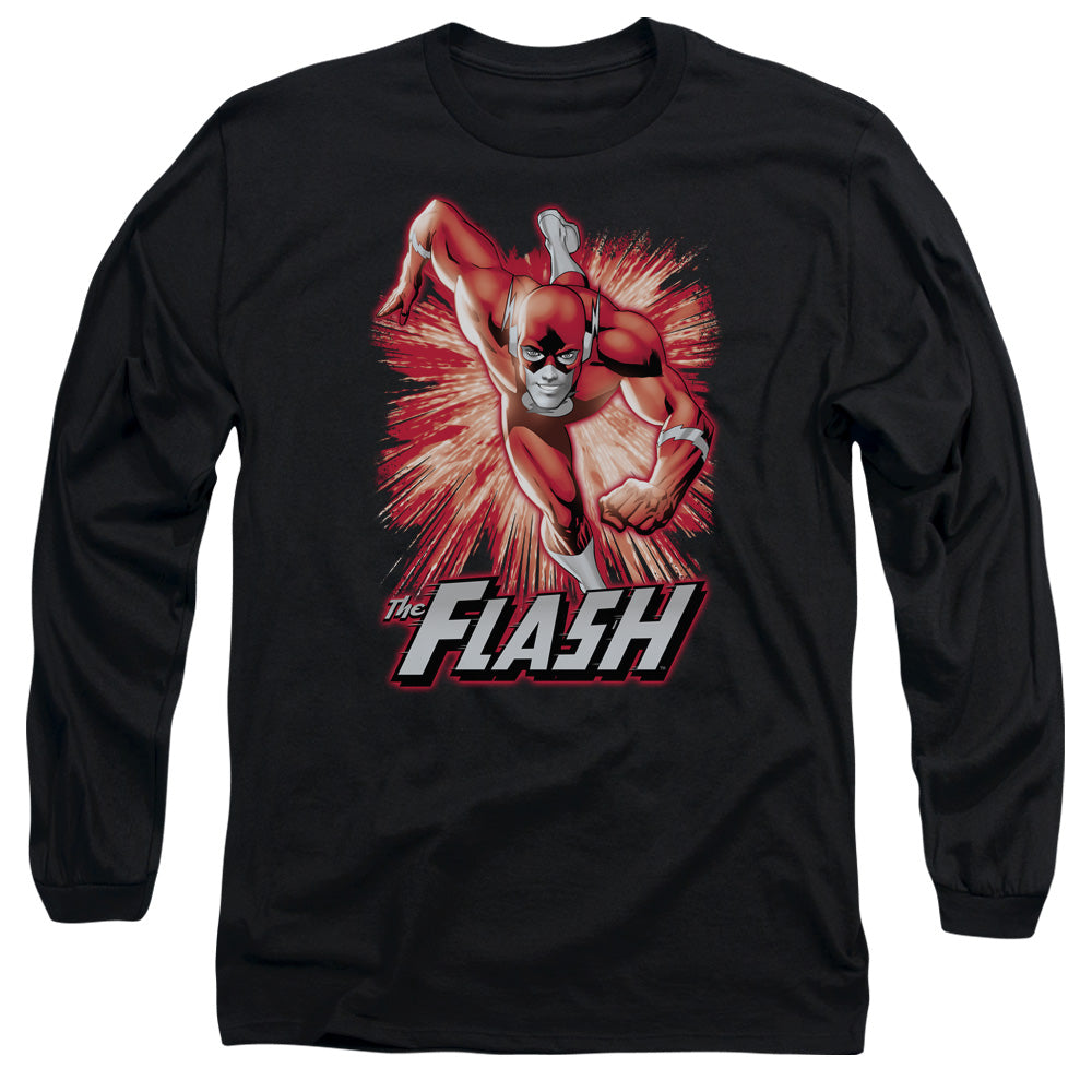 JLA/FLASH RED & GRAY - L/S ADULT 18/1 - BLACK