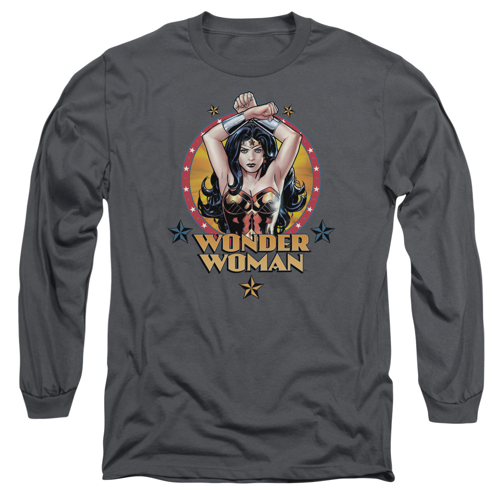 JLA/POWERFUL WOMAN - L/S ADULT 18/1 - CHARCOAL