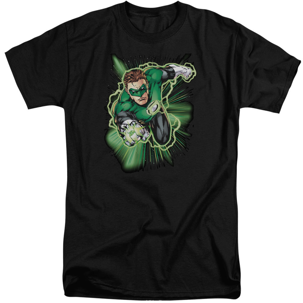 JLA/GREEN LANTERN ENERGY - S/S ADULT TALL 18/1 - BLACK
