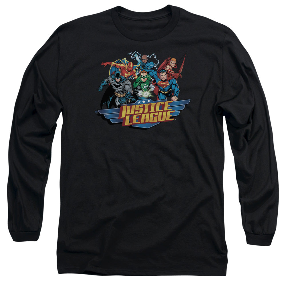 JLA/READY TO FIGHT - L/S ADULT 18/1 - BLACK
