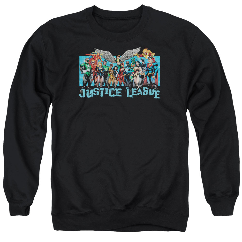 JLA/LEAGUE LINEUP - ADULT CREWNECK SWEATSHIRT - BLACK