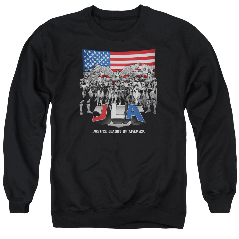 JLA/ALL AMERICAN LEAGUE - ADULT CREWNECK SWEATSHIRT - BLACK