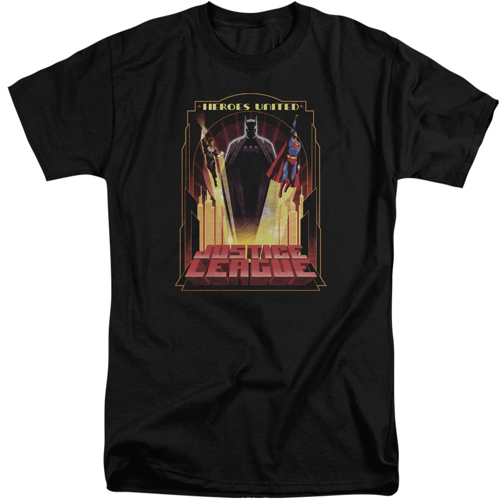 JLA/HEROES UNITED - S/S ADULT TALL 18/1 - BLACK