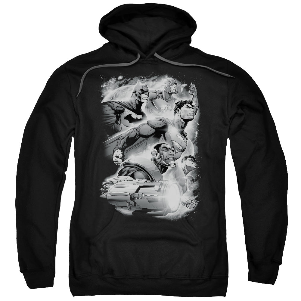 JLA/ATMOSPHERIC - ADULT PULLOVER HOODIE - BLACK