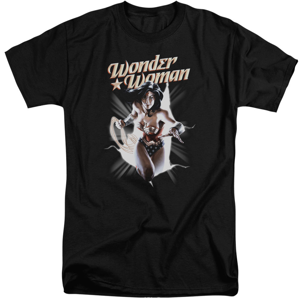 JLA/WW BREAK OUT - S/S ADULT TALL 18/1 - BLACK