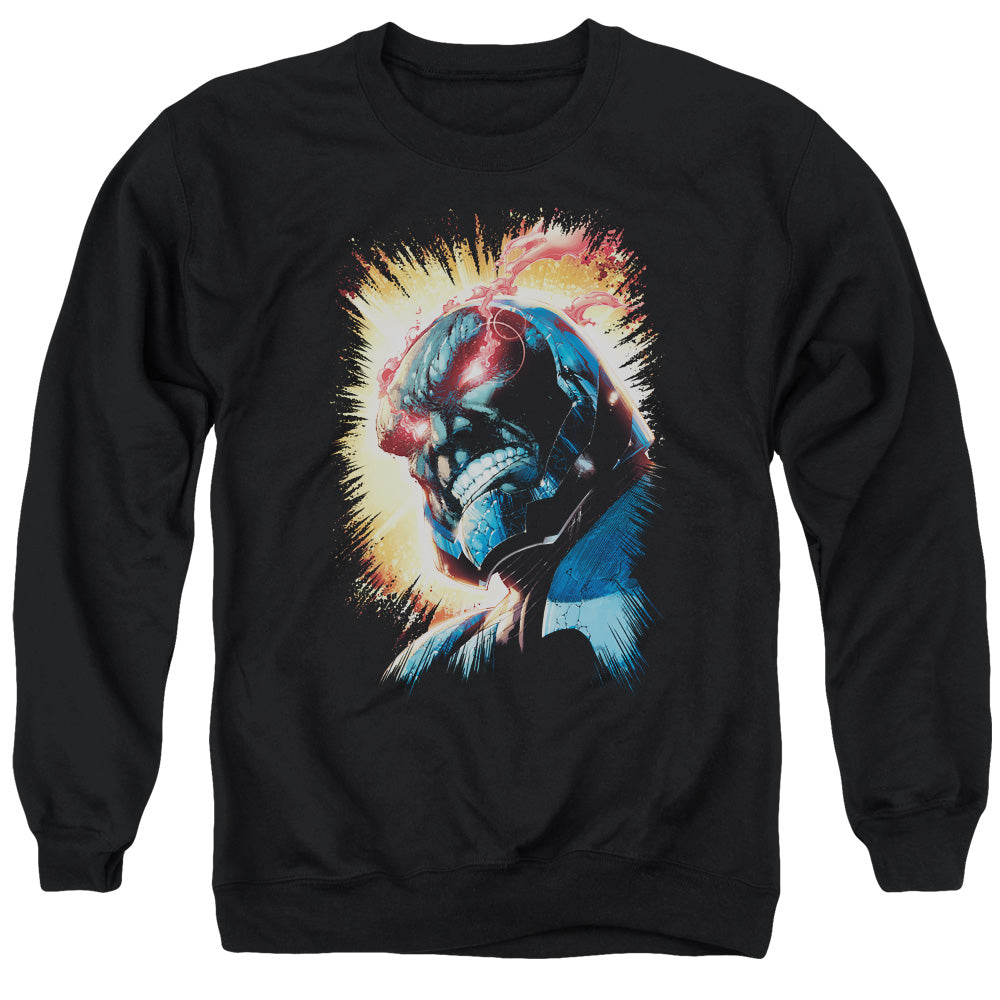 JLA/DARKSEID IS - ADULT CREWNECK SWEATSHIRT - BLACK