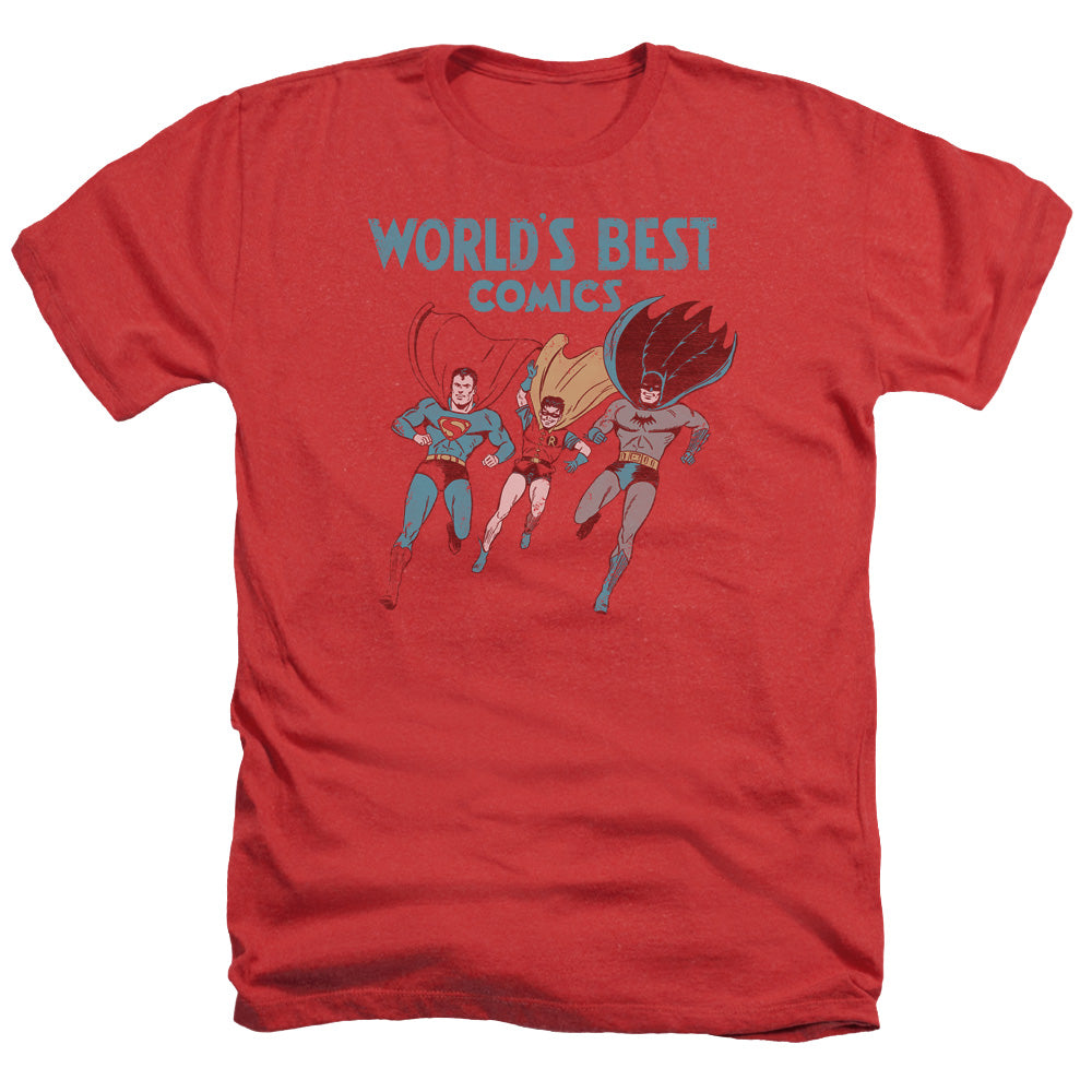 JLA/WORLDS BEST - ADULT HEATHER - RED