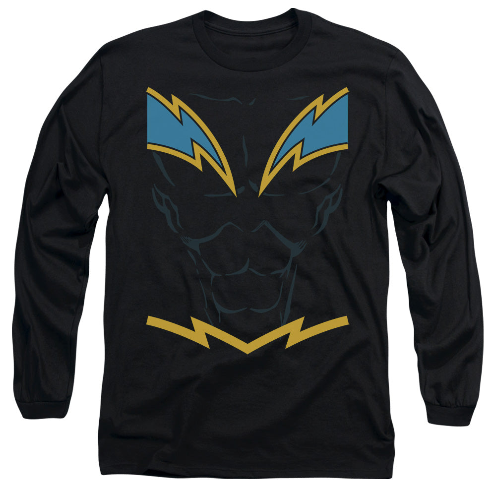 JLA/BLACK LIGHTNING -  L/S ADULT 18/1  - BLACK