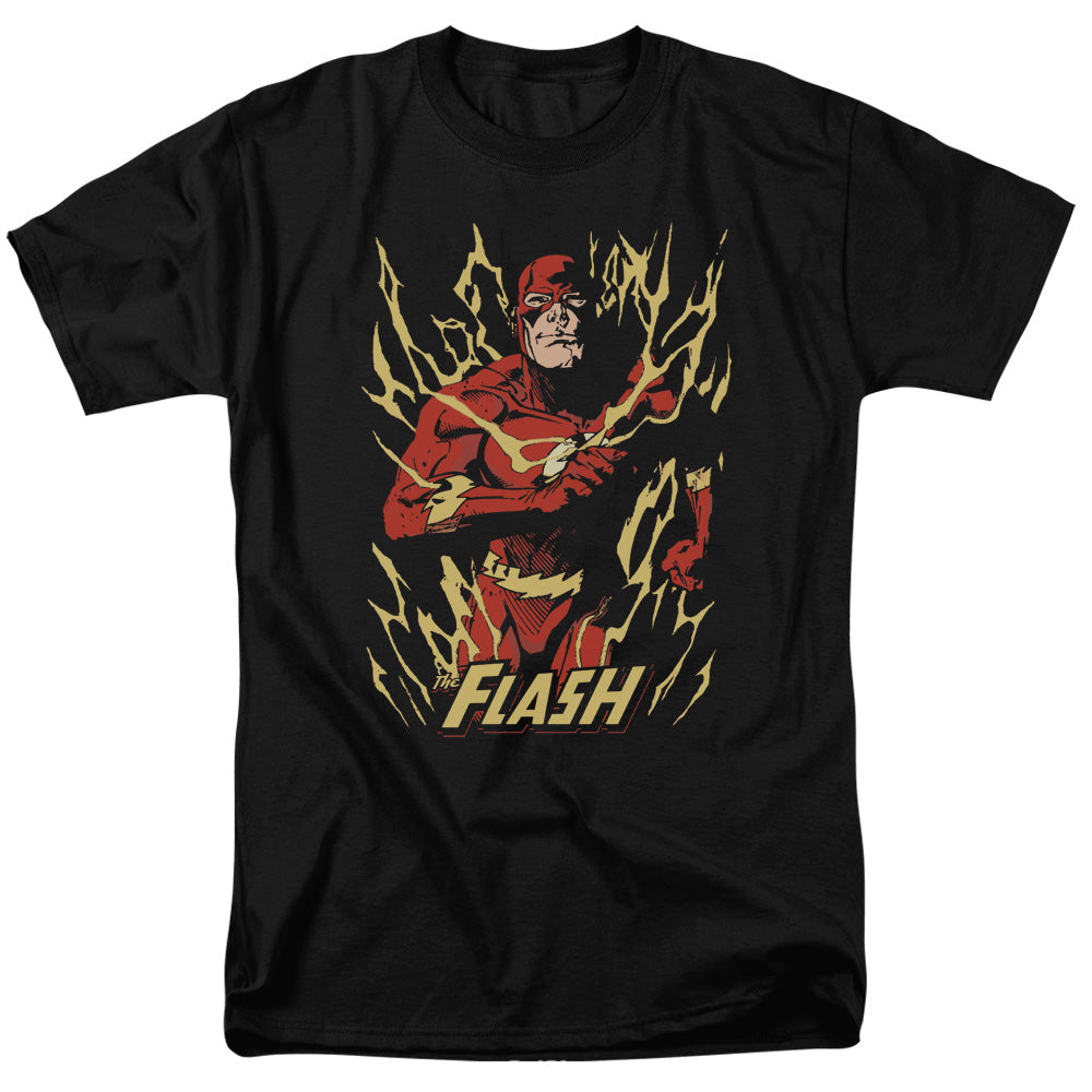 JLA/FLASH FLARE - S/S ADULT 18/1  -  BLACK