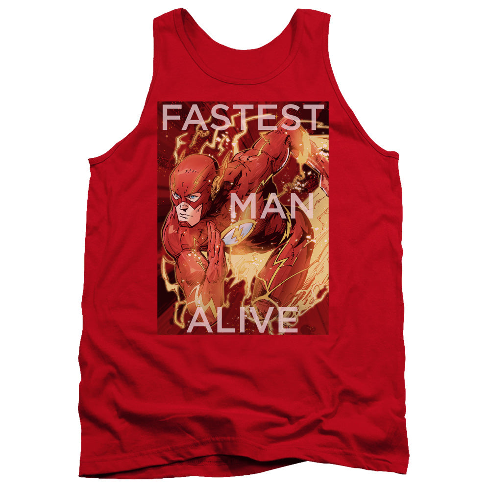 JLA/FASTEST MAN ALIVE - ADULT TANK - RED