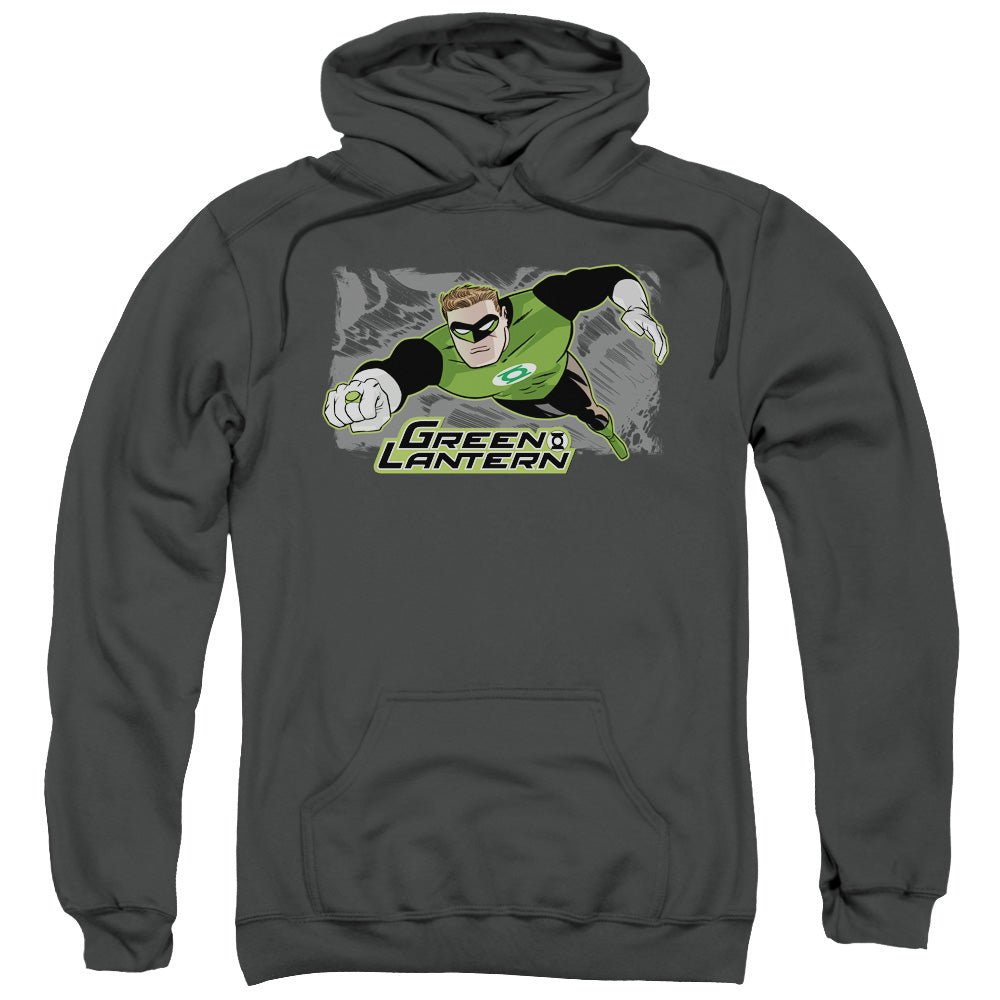 JLA/SPACE COP - ADULT PULLOVER HOODIE - CHARCOAL