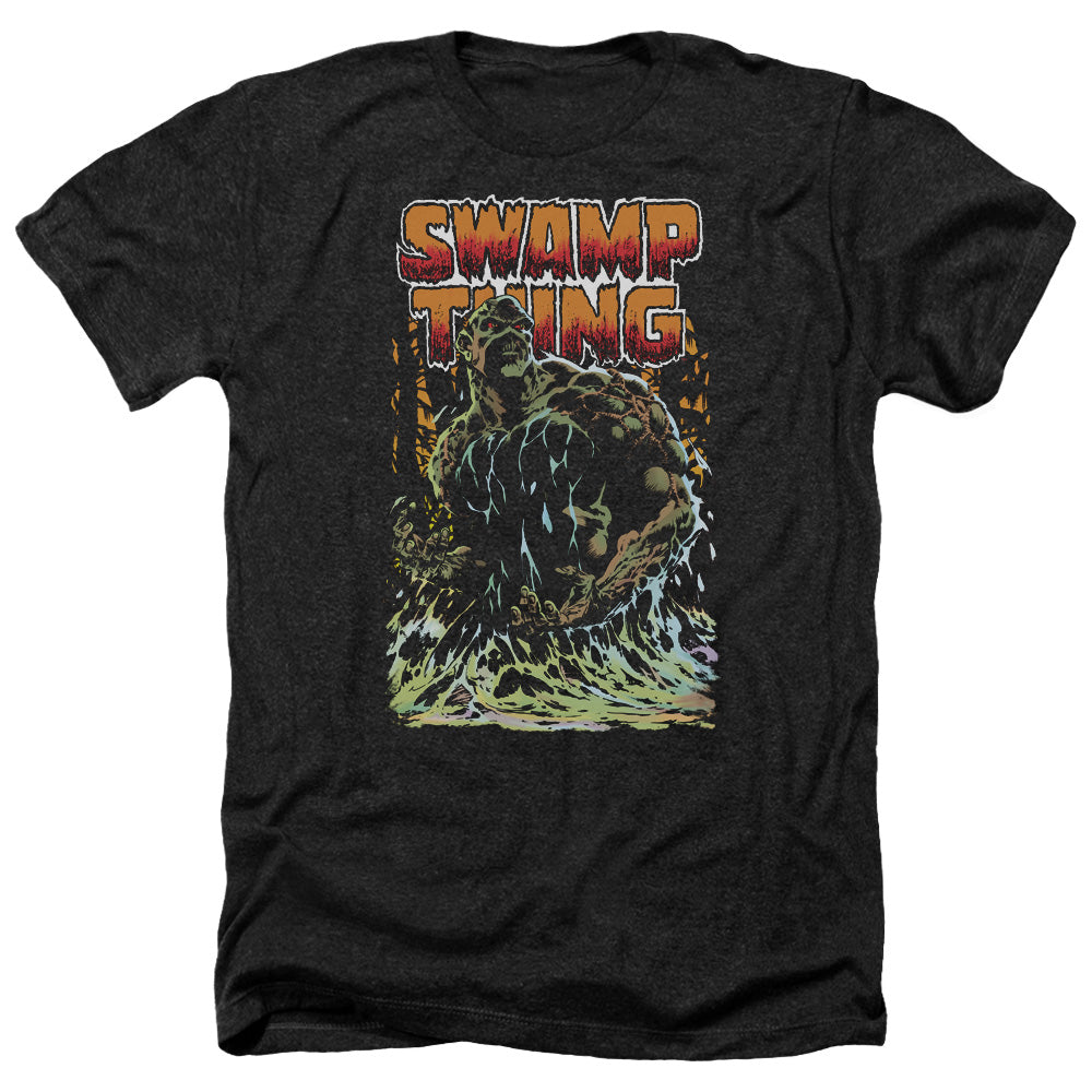 JLA/SWAMP THING - ADULT HEATHER - BLACK
