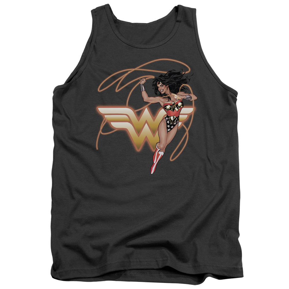 JLA/GLOWING LASSO - ADULT TANK - CHARCOAL