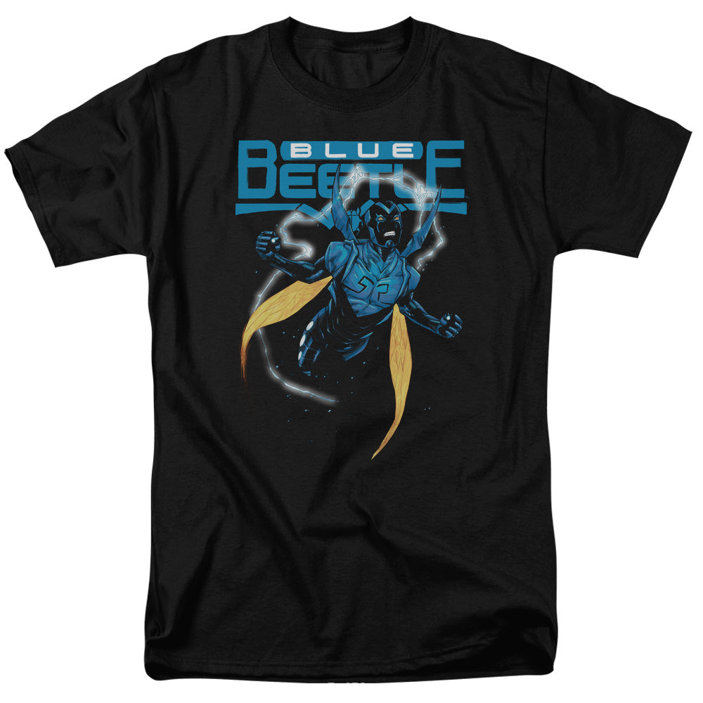 JLA/BLUE BEETLE - S/S ADULT 18/1 - BLACK