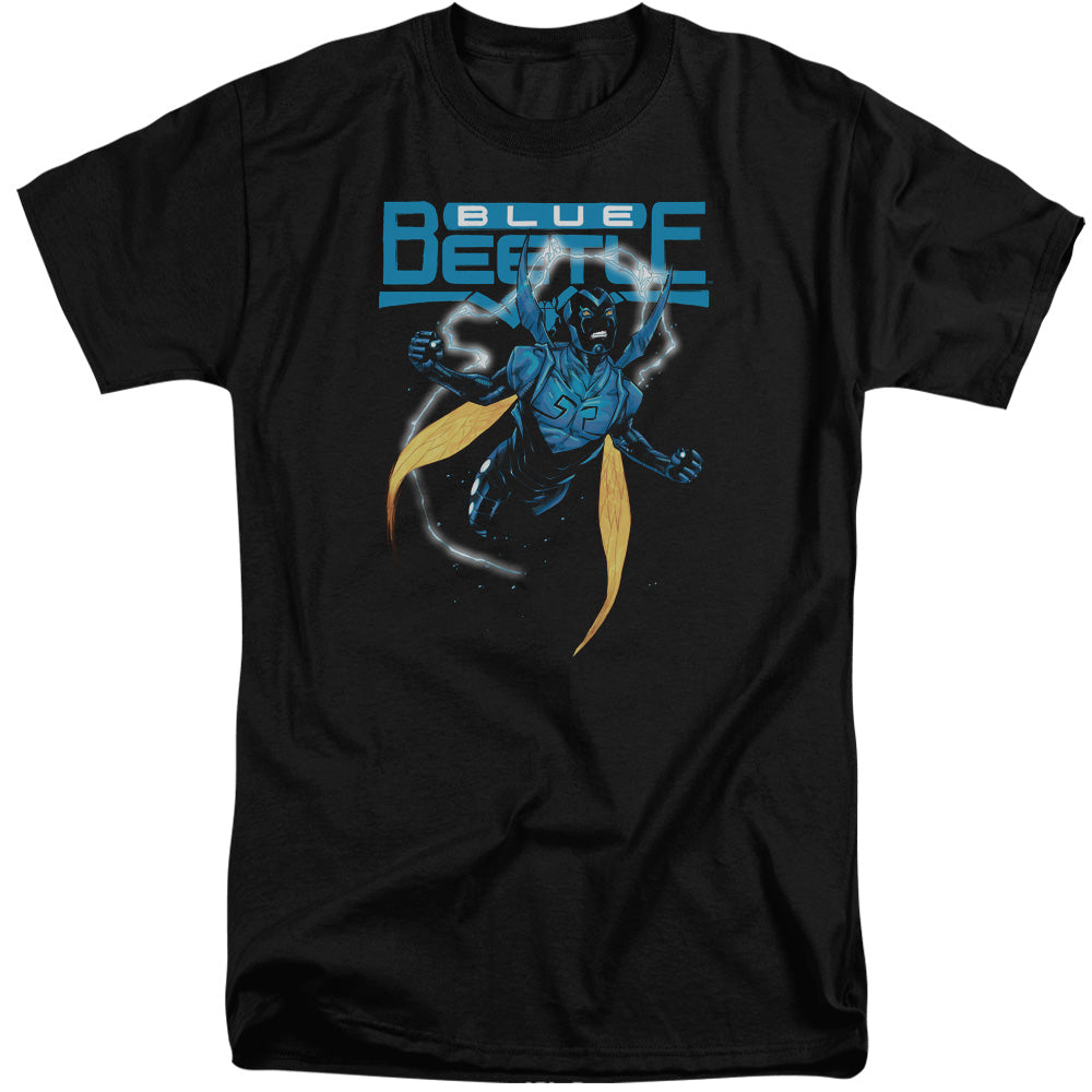 JLA/BLUE BEETLE - S/S ADULT TALL 18/1 - BLACK