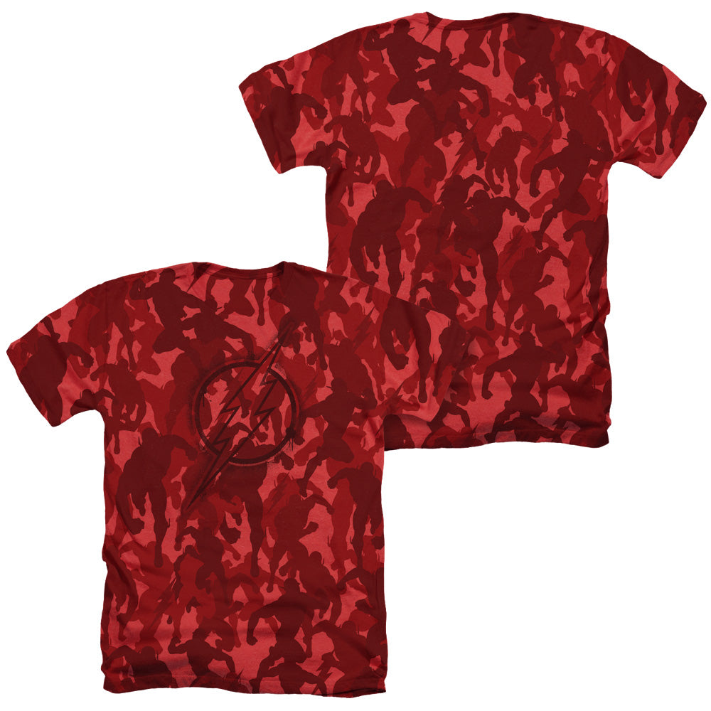 JLA/FLASH CAMO (FRONT/BACK PRINT) - ADULT HEATHER - RED