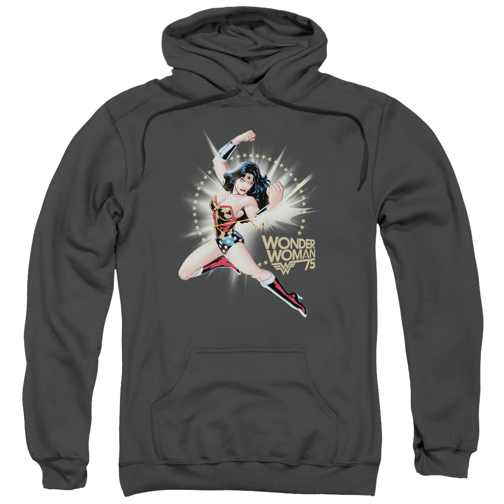 WONDER WOMAN/WW75 THE BRACELETS OF SUBMISSION - ADULT PULLOVER HOODIE - CHARCOAL