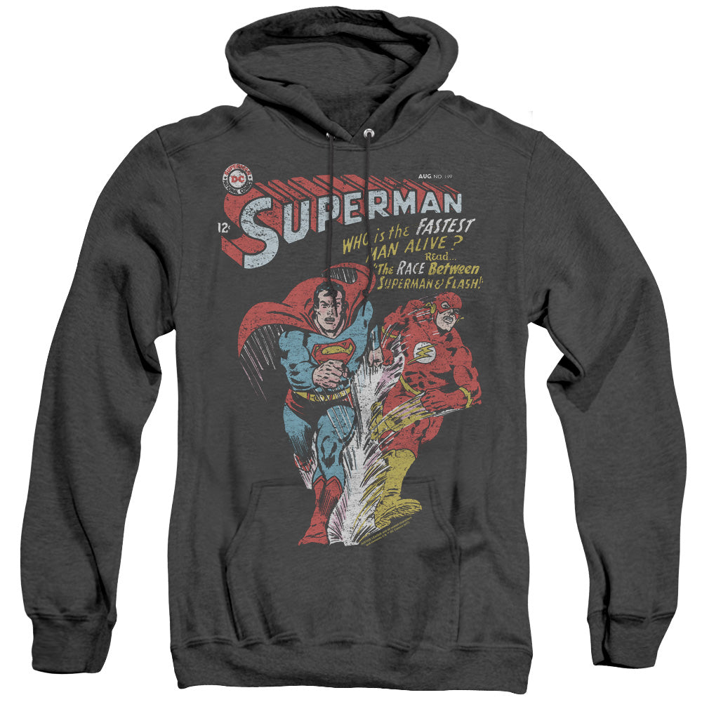 JLA/FASTEST - ADULT HEATHER HOODIE - BLACK