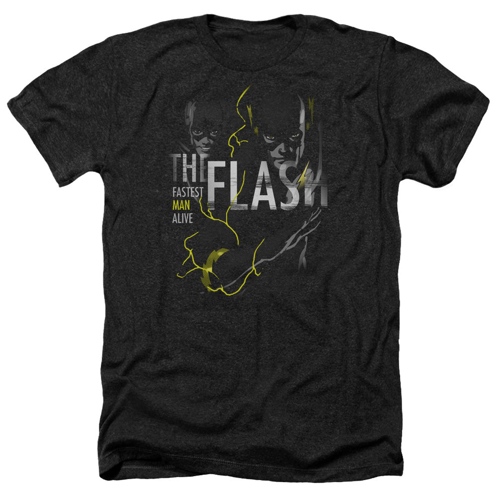 DC FLASH/BOLD FLASH - ADULT HEATHER - BLACK