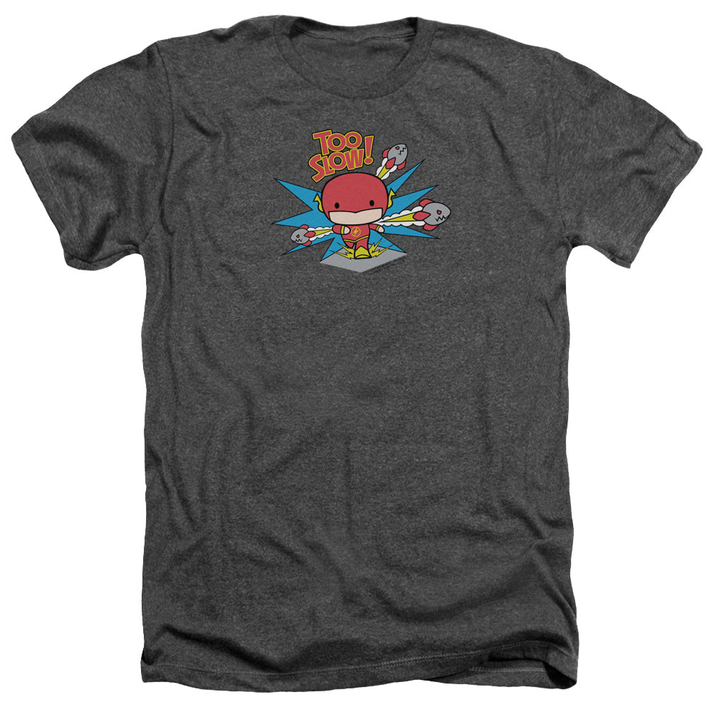 DC FLASH/TOO SLOW - ADULT HEATHER - CHARCOAL