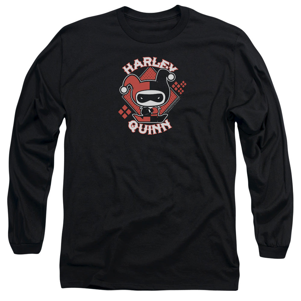 JLA/HARLEY CHIBI - L/S ADULT 18/1 - BLACK