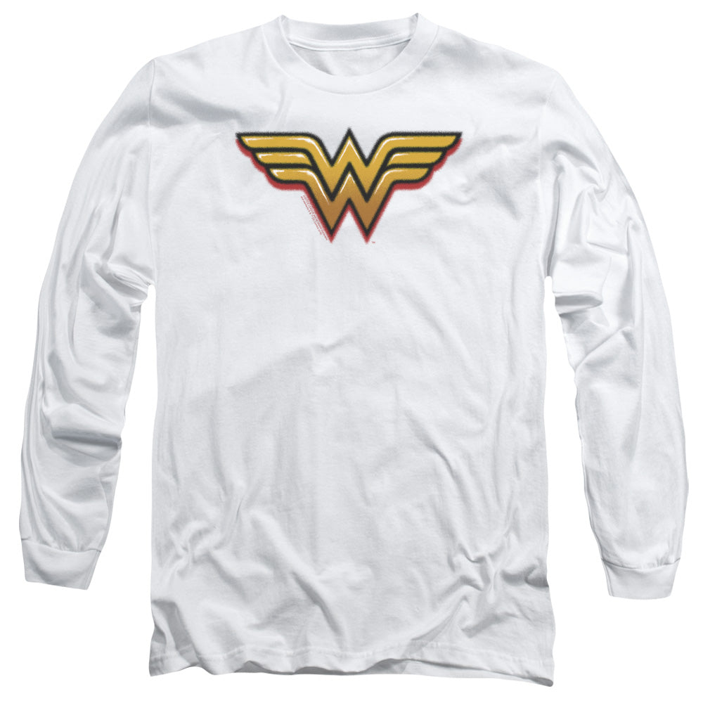 DC WONDER WOMAN/AIRBRUSH WW - L/S ADULT 18/1 - WHITE