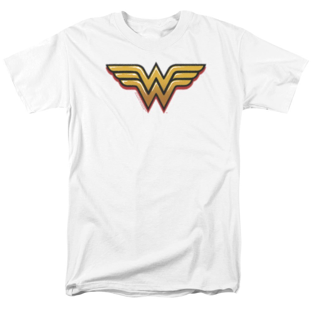 DC WONDER WOMAN/AIRBRUSH WW - S/S ADULT 18/1 - WHITE