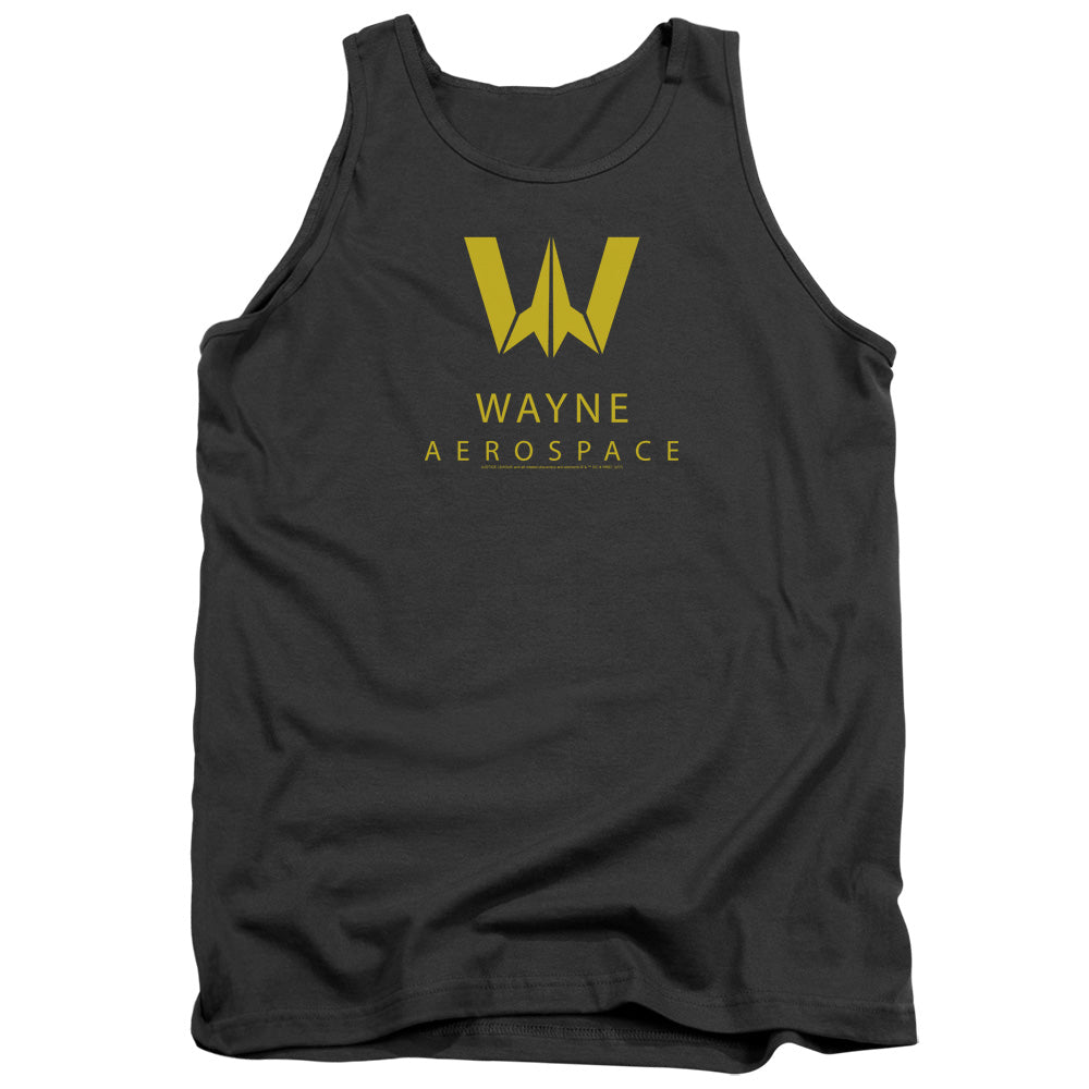 JUSTICE LEAGUE MOVIE/WAYNE AEROSPACE - ADULT TANK - CHARCOAL