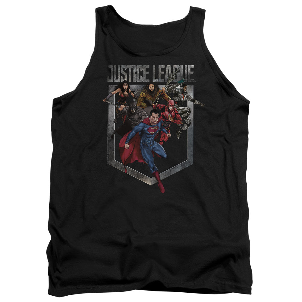 JUSTICE LEAGUE MOVIE/CHARGE - ADULT TANK - BLACK