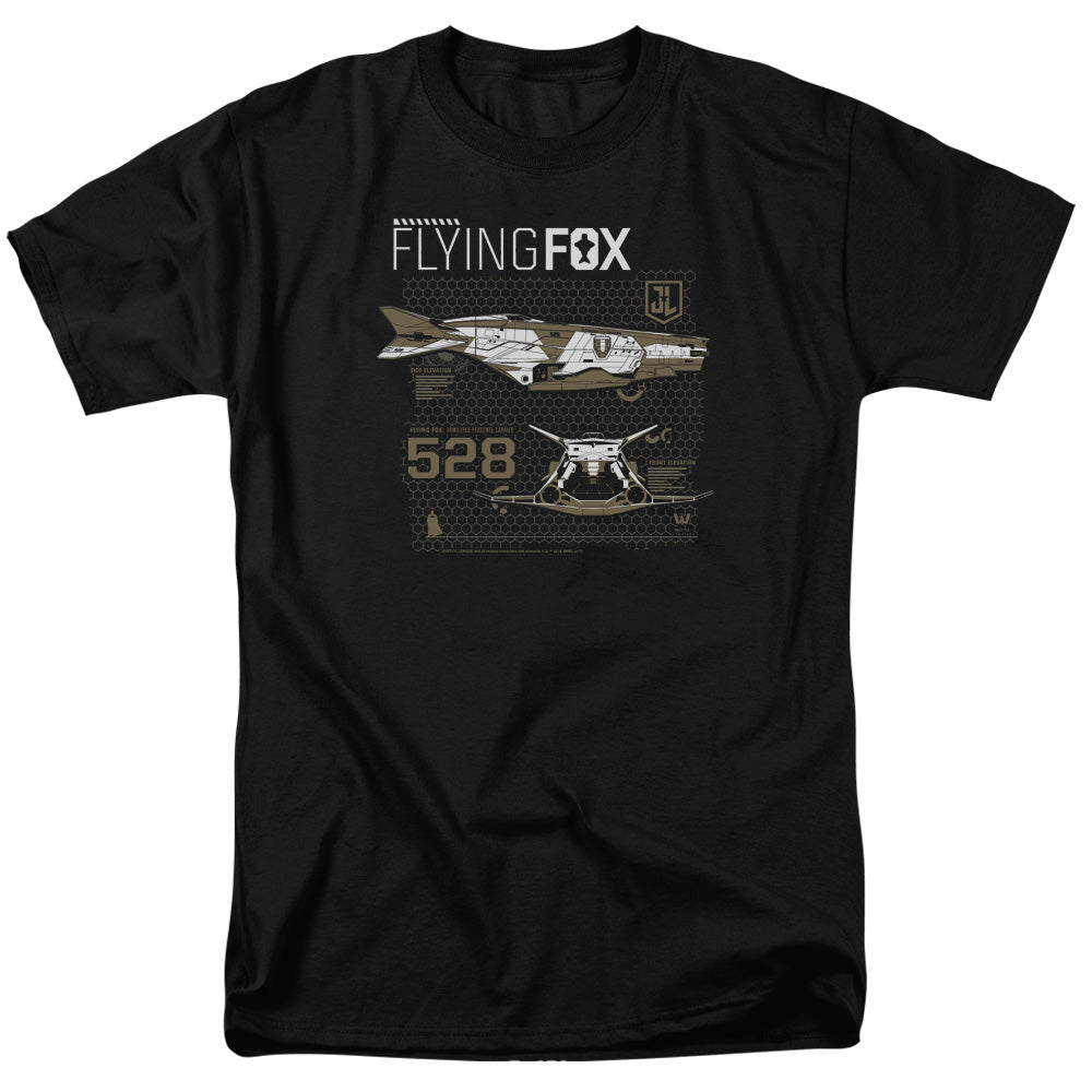 JUSTICE LEAGUE MOVIE/FLYING FOX - S/S ADULT 18/1 - BLACK