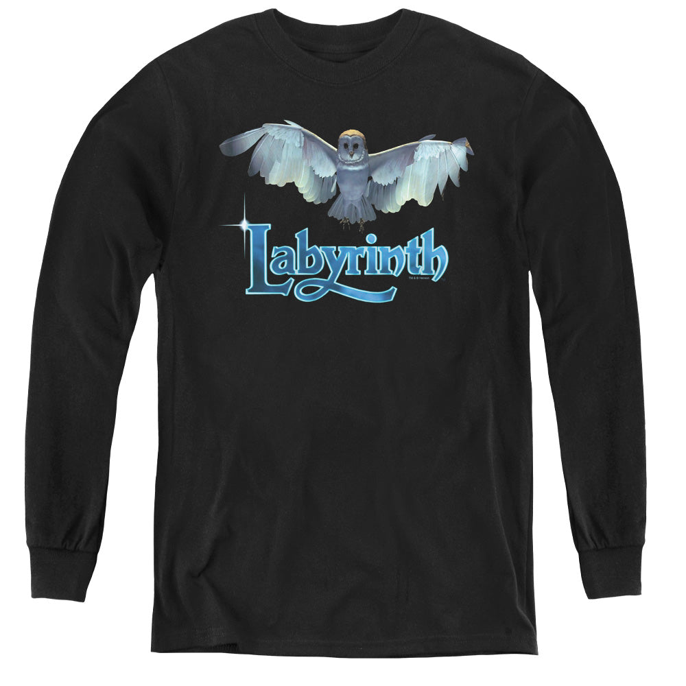 LABYRINTH/TITLE SEQUENCE - YOUTH LONG SLEEVE TEE - BLACK