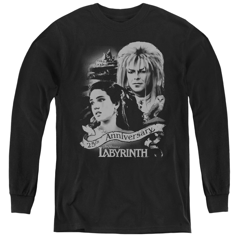 LABYRINTH/ANNIVERSARY - YOUTH LONG SLEEVE TEE - BLACK