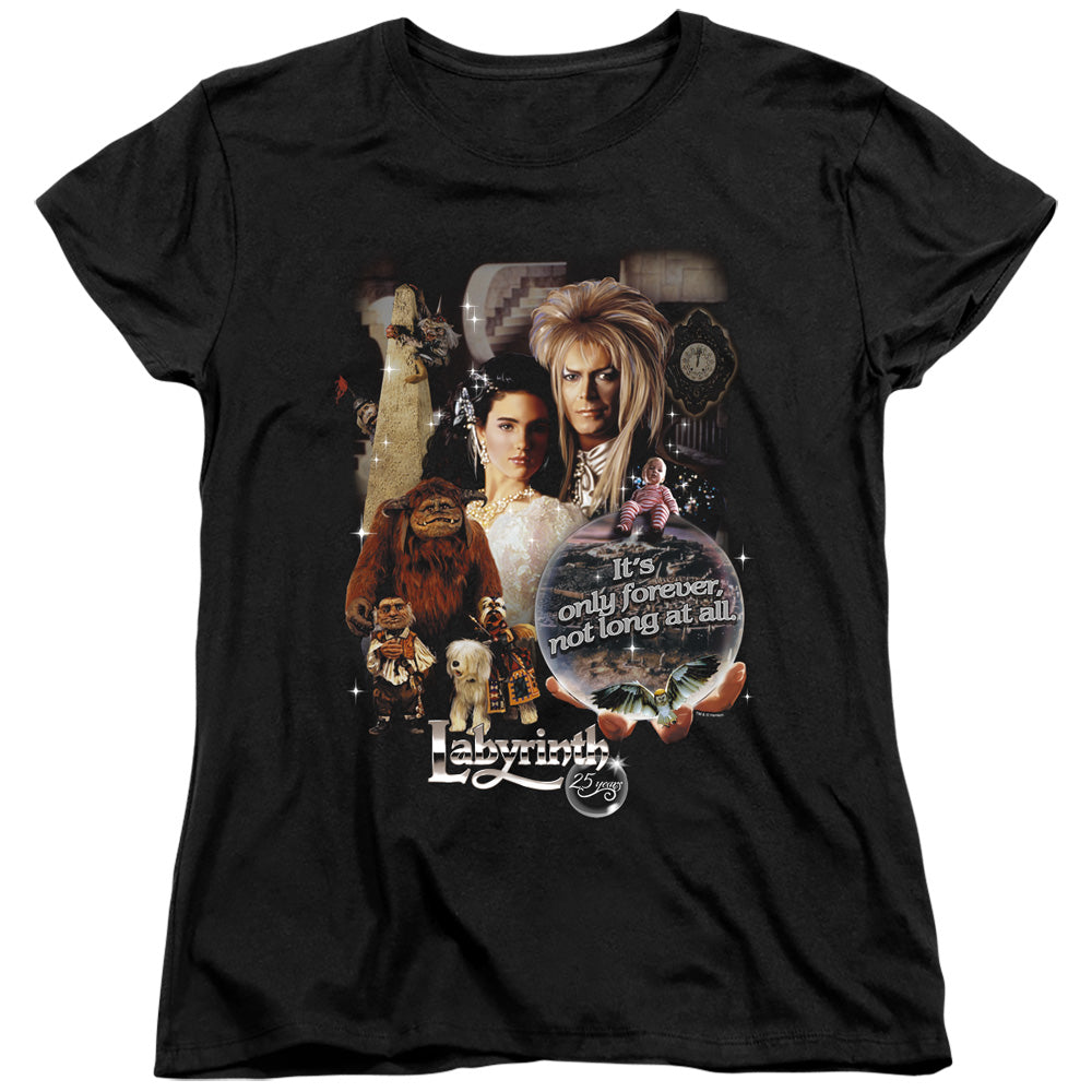 LABYRINTH/25 YEARS OF MAGIC - S/S WOMENS TEE - BLACK