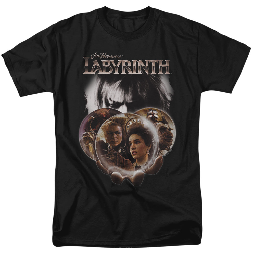 LABYRINTH/GLOBES - S/S ADULT 18/1 - BLACK