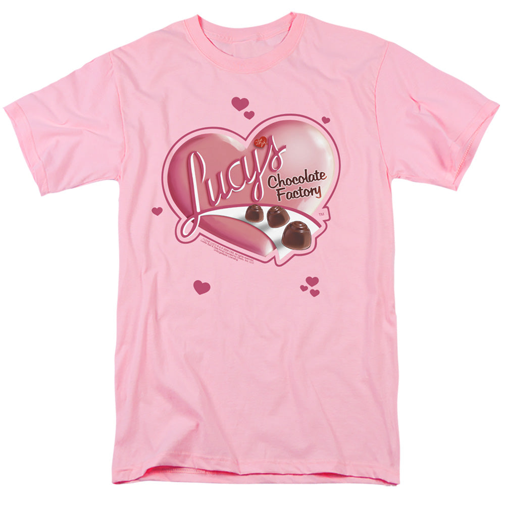 I LOVE LUCY/CHOCOLATE SMUDGES - S/S ADULT 18/1 - PINK