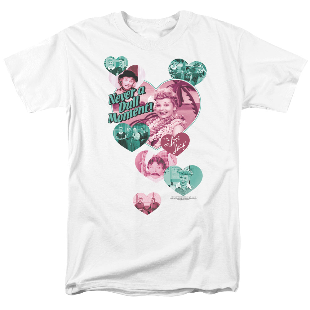 I LOVE LUCY/NEVER A DULL MOMENT - S/S ADULT 18/1 - WHITE