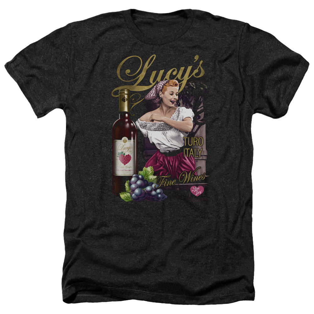 I LOVE LUCY/BITTER GRAPES - ADULT HEATHER - BLACK