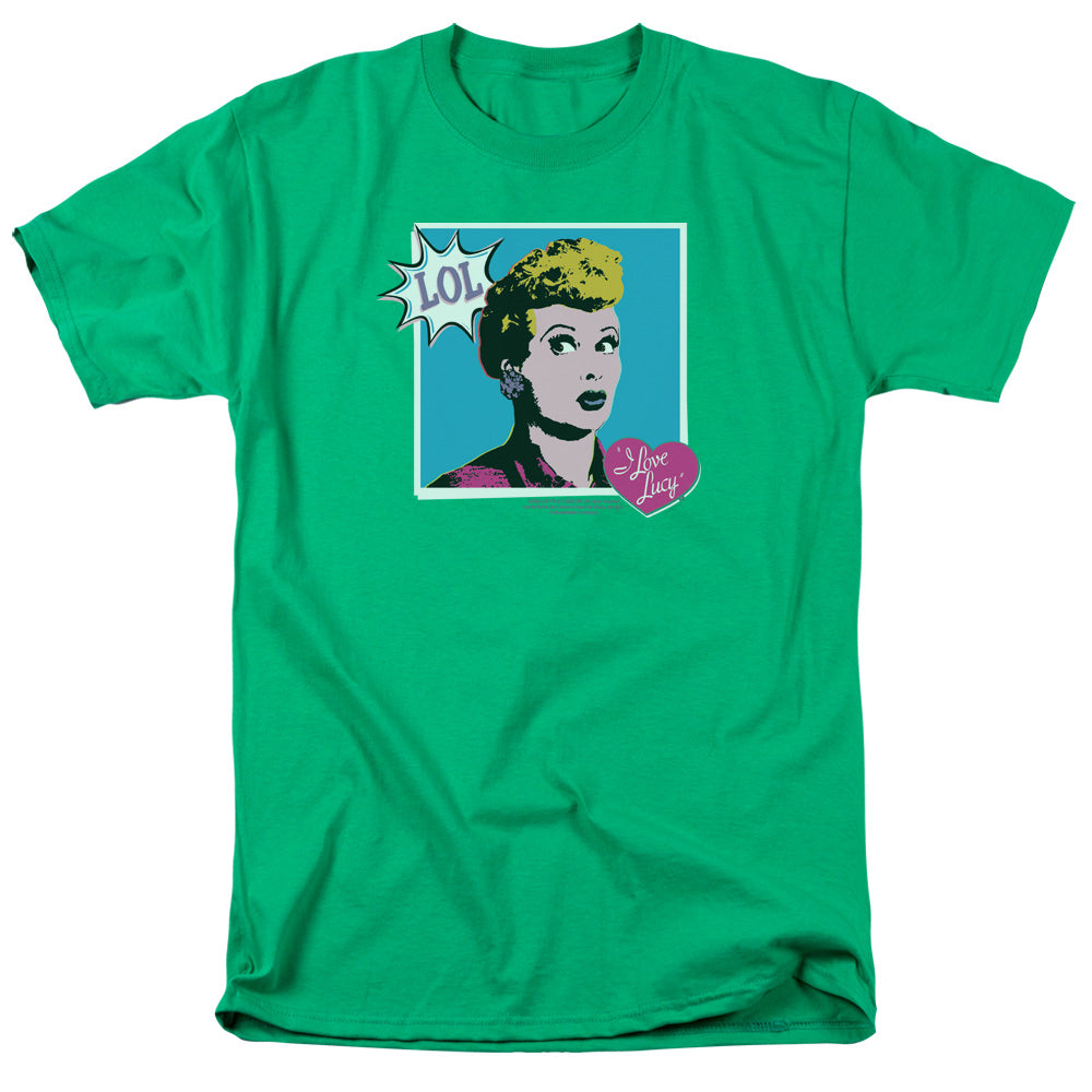 I LOVE LUCY/I LOVE WORHOL LOL - S/S ADULT 18/1 - KELLY GREEN