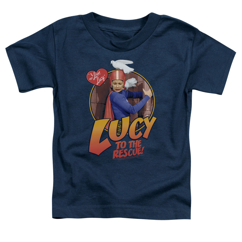 I LOVE LUCY/TO THE RESCUE - S/S TODDLER TEE - NAVY
