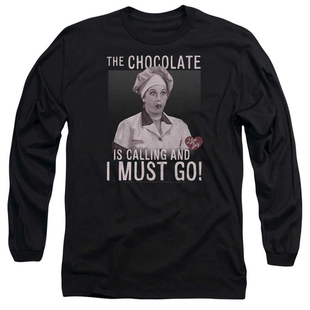 I LOVE LUCY/CHOCOLATE CALLING -  L/S ADULT 18/1  - BLACK