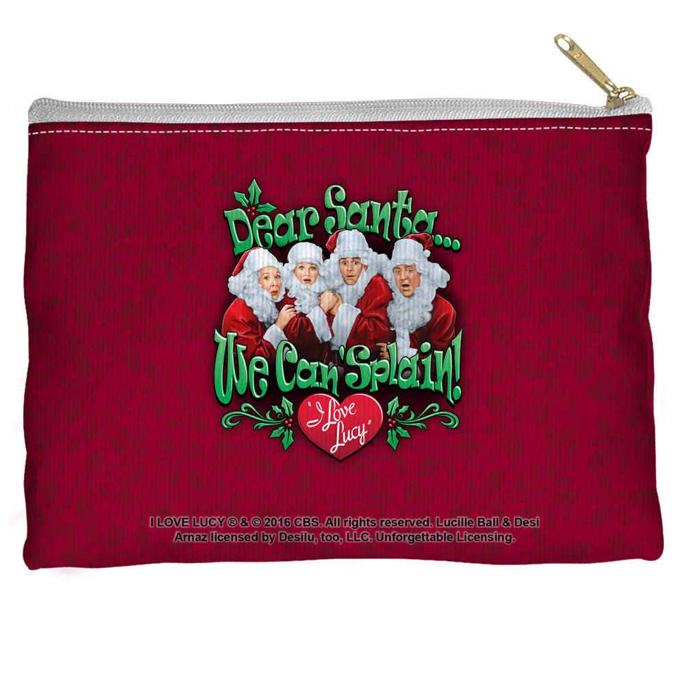I LOVE LUCY/DEAR SANTA - STRAIGHT BOTTOM ACCESSORY POUCH