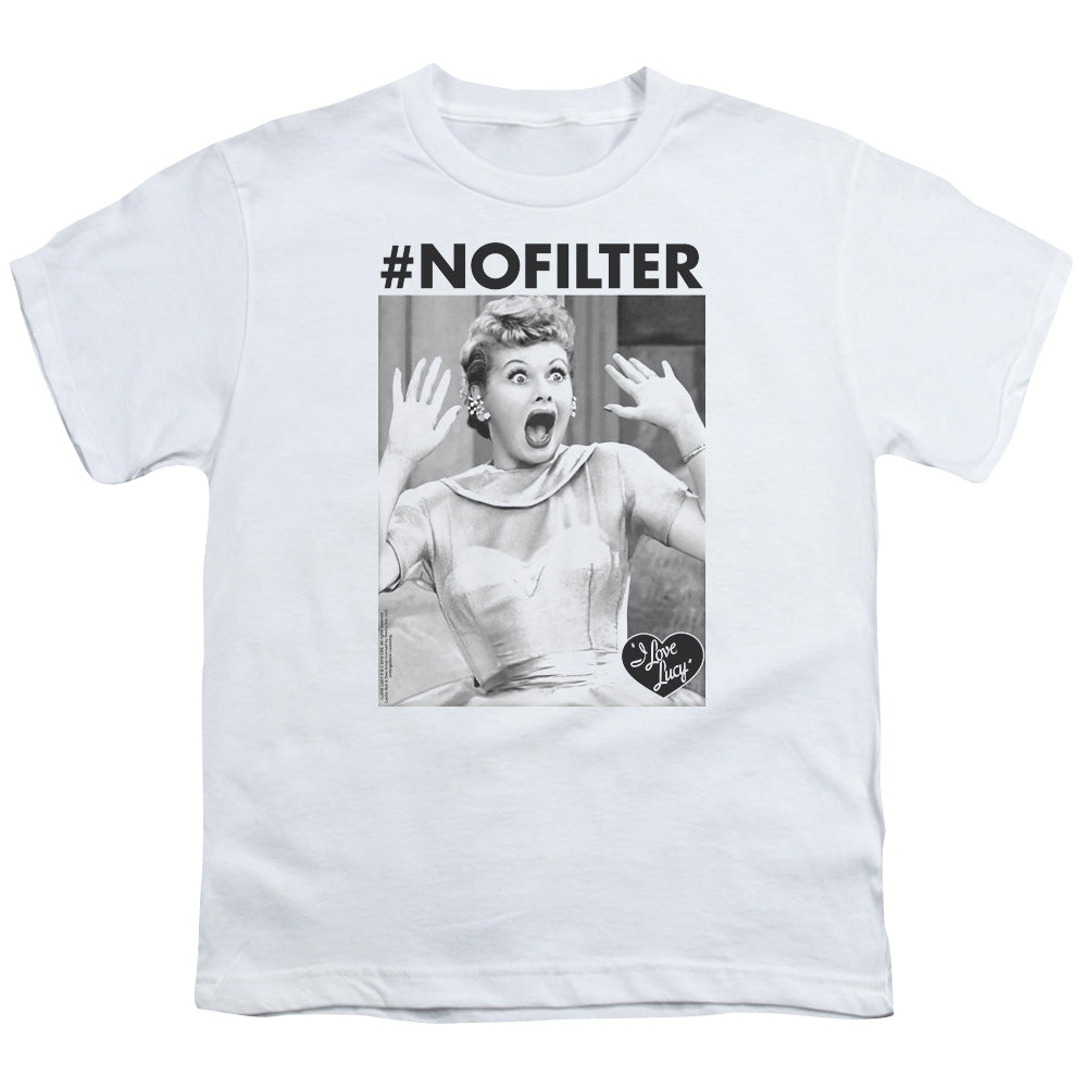 I LOVE LUCY/NO FILTER - S/S YOUTH 18/1 - WHITE