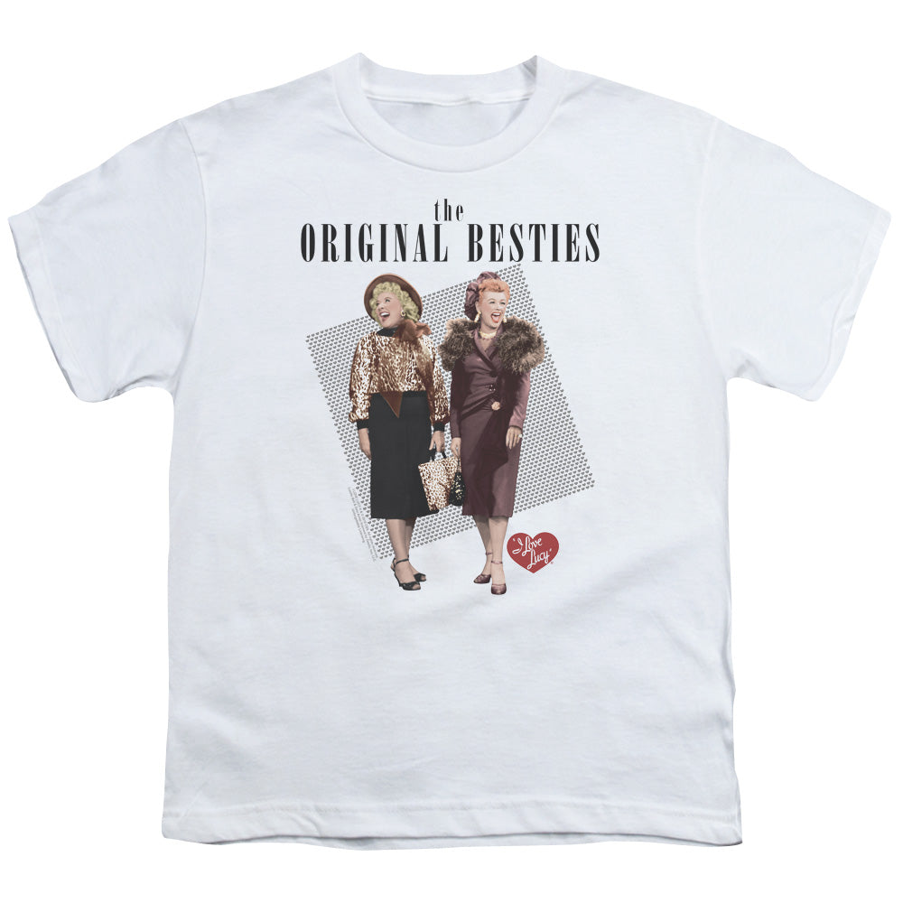 I LOVE LUCY/ORIGINAL BESTIE - S/S YOUTH 18/1 - WHITE