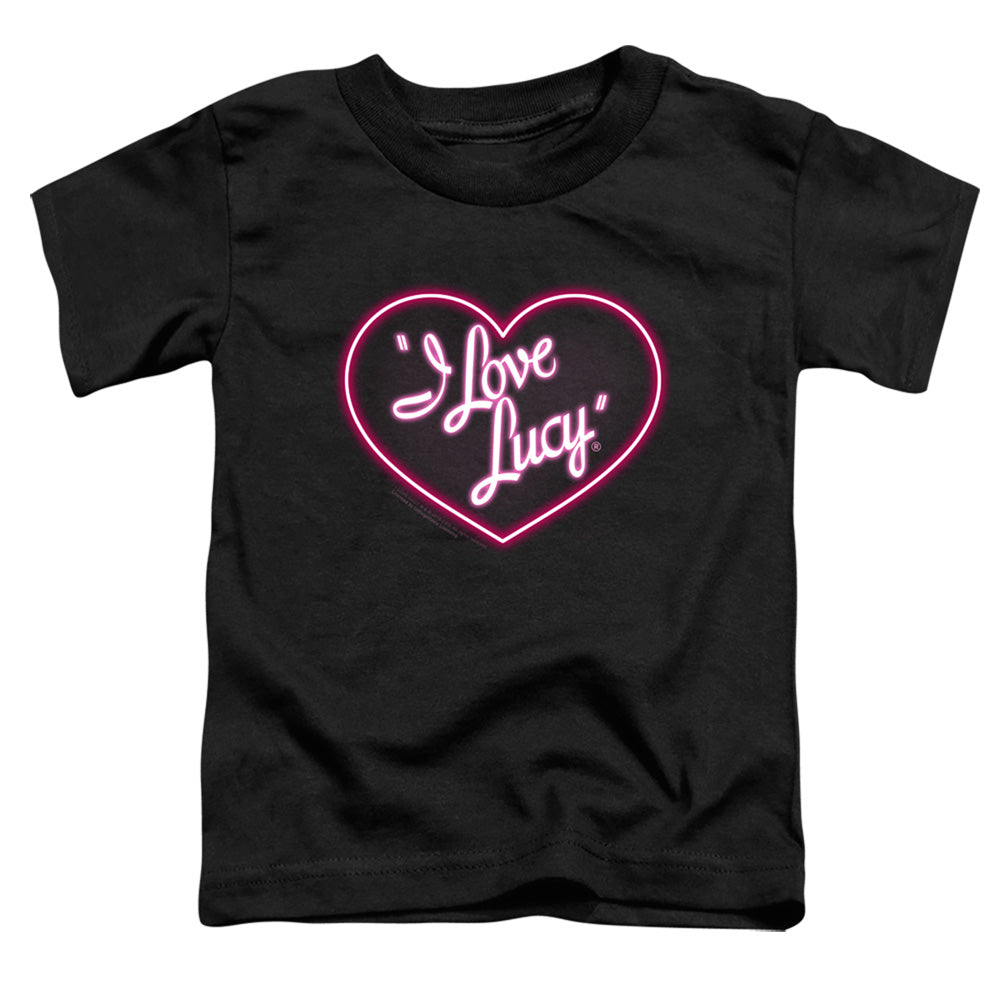 I LOVE LUCY/NEON LOGO - S/S TODDLER TEE - BLACK