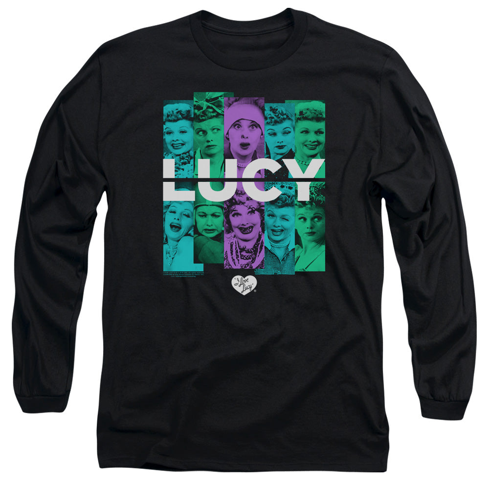 I LOVE LUCY/SHADES OF LUCY - L/S ADULT 18/1 - BLACK
